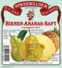 Birnen-Ananas-Saft