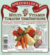 Multivitamin-Tomaten-Gemüsetrunk